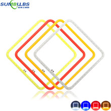 2pcs 96mm Square COB LED Light Bulb 9V 12V COB Chip Lighting Source Angel Eye for Car Daytime Running Light House Decor Lamp DIY
