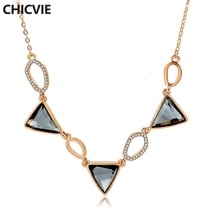 CHICVIE Gold Crystal Choker Necklaces Women Beautiful Collar Necklace Female Wedding & Engagement Jewelry DIY Necklace Sne160131 2024 - buy cheap