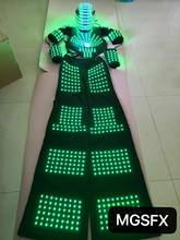 Бесплатная доставка Высокое качество 2 года WARRENTY LED робот костюм/костюм робота из светодиодов/Вечеринка в ночном клубе 2024 - купить недорого
