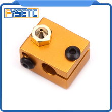 New Golden V6 Aluminum Heater Block All-Metal Oxidation V6 Extruder For HotEnd 20*16*12mm For 3D Printer Parts 2024 - buy cheap