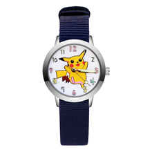 Reloj de pulsera con correa de nailon para niños, cronógrafo de cuarzo con dibujos animados, estilo bonito, a la moda, JA119 2024 - compra barato