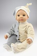 55 см силиконовая кукла Reborn Baby, мягкие игрушки для мальчиков и девочек, куклы Bebe Reborn, куклы BJD lol 2024 - купить недорого