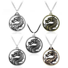 Mortal Kombat Dragon Metal Pendant necklace Medallion Necklace 2024 - buy cheap