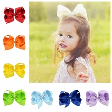 15Pcs/lot 6 Inch Large Bow Girls Solid Ribbon Bows  With Clips kids Hair bows Boutique Hair Clip Hairpin Hair Accessories 588 2024 - buy cheap