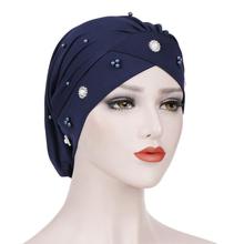 H1299 chapéu hijab muçulmano, novidade, turbante, lenço hijab muçulmano, para cabeça, entrega rápida 2024 - compre barato