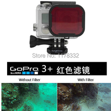 Mergulho Underwater filtro Lens mergulho filtro Under Deep Sea para câmera Gopro Hero 3 + 4 colorido 2024 - compre barato