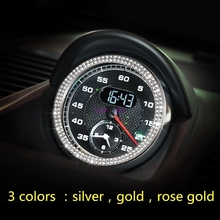 3 Colors Car Console Clock Watches Time Decoration Ring Cover accessories For Porsche 911 Cayenne Panamera Macan Boxster Cayman 2024 - buy cheap