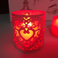 30pcs Cream Heart  Cut Tea Light Candle Holders Wedding Table Decor Hot 2024 - buy cheap