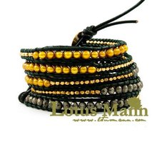 new charm and pretty wrap bracelet for woman and man Wrap Bracelet on Leather 2024 - buy cheap