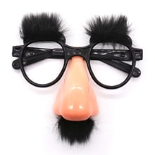 Big Nose Beard Glasses Halloween Decorations Funny Foolish Nerd Black Old Man Glasses with Funny Costume Props Supplies 2024 - buy cheap