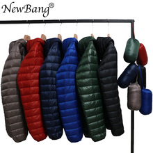 NewBang 6 Colors Thin Jacket Men 90 Duck Down Jacket Ultra Light Down Jacket Hooded Outdoors Feather Parka With Carry Bag 2024 - buy cheap