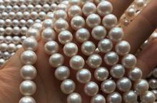 Genuine AAA Natural Pearl 8mm 9mm white freshwater pearl loose beads DIY gift one strands Hole Approx 1mm 37CM 15'' 2024 - buy cheap