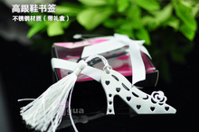 20pcs/lot Heels Metal Bookmark with Tassel Exquisite Wedding Gifts Creative Book Markers Student's Favors Book Holder 2024 - buy cheap