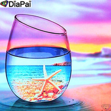Полноразмерная/круглая Алмазная картина DiaPai 100%, 5D «сделай сам», «Кубок морской звезды», алмазная вышивка, вышивка крестиком, 3D декор A19955 2024 - купить недорого