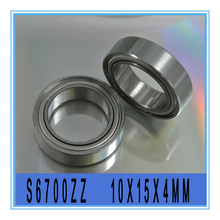 High Precision 10PCS Stainless Radial Bearing S6700ZZ 10X15X4MM ET-1510-ZZ,R1510ZZ 2024 - buy cheap