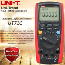 UNI-T UT71C Smart Digital Multimeter True RMS Multimeter USB / Bluetooth Data Transmission Dual Backlight Temperature Test 2024 - buy cheap