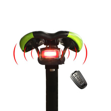 Luz traseira da bicicleta de controle remoto usb luz traseira luzes do assento traseiro ciclo lâmpada anti-roubo alarme luci bici luz mtb luzes da cauda da bicicleta 2024 - compre barato