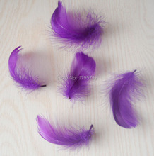 Cheap 20 Pcs Purple Color 5-8cm Goose Feathers Plumas For Wedding Hat Hair Accessories DIY Crafts Dreamcatcher Making Decoration 2024 - buy cheap