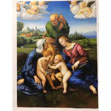 Promotion Raphael most famous work Canigiani Holy Family Madonna Angel Painting fine art Handpainted Oil on Canvas High quality 2024 - buy cheap