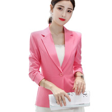 B3325 2020 spring autumn and winter new fashion women's show thin pure color casual Blazers cheap wholesale 2024 - buy cheap