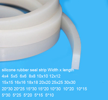 Silicone solid seal strip oblong width 5*10 15 20 25 30mm 20*25 30mm 15*20 30mm 10*15 20 30 water proof seal thermal resistance 2024 - buy cheap
