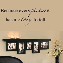 creative because every picture home decor letters wall decals living room home decor diy wall stickers vinyl adesivo de pared 2024 - buy cheap