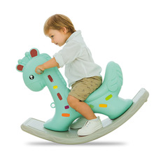 Baby Rocking Chair Baby Plastic Ride on Toys with Music Rocking Horse for Children Baby Swing Kids Bouncer Rocking Horse 0-3 Y 2024 - buy cheap