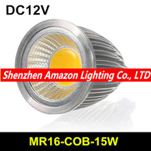 1 pcs de alta Potência MR16 COB 15 W Lâmpada LED MR16 Lâmpada 12 V, Branco quente/Frio Branco Refletor led 2024 - compre barato