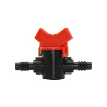 3/8" Garden tap 8/11 hose irrigation water valve Mini Valve 2 way tap waterstop connectors barb Drip adapter 1pcs 2024 - buy cheap