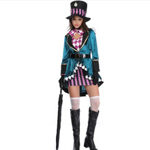 Halloween alice no país das maravilhas trajes mulher mágico cosplay meninas princesa quess magia cosplay casaco feminino 2024 - compre barato