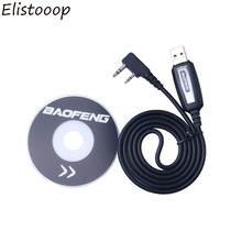 Cable de programación USB para Radio Baofeng, accesorios con CD, para UV-5R, BF-888S, BF-F8, UV-82 + con controlador para BAOFENG BF-888S 2024 - compra barato