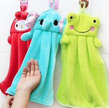 1Pcs Cute Animal Microfiber Kids Children Cartoon Absorbent Hand Dry Towel Lovely Hanging Towel For Kitchen Bathroom Use 2024 - buy cheap