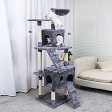 Fast Delivery Large Cat Scratching Furniture Cat Jump At Home Wooden Funny Training Cat Tree With Stairs Height  Cat Toys 2024 - buy cheap