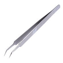 Precision Tweezers Pinzetta Pincette Stainless Steel Curved Forcep Tweezers Repair Hand Tools 2024 - buy cheap