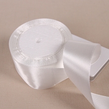 25 Yards 6mm -50mm  D-white Silk Satin Ribbon Wedding Party Decor Gift Wrapping Christmas New Year Apparel Sewing Fabric 2024 - buy cheap