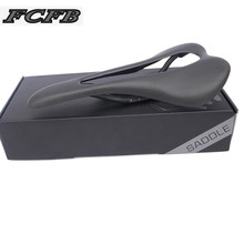 no logo  glossy matt 3k carbon  saddle  road bike MTB  big hole Breathable  seat saddle  cycling bicycles refreshing seat FCFB 2024 - buy cheap