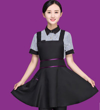 4 colors black waitress apron with the pocket cooking apron chinese restaurant uniform apron fast food wear restaurant apron 2024 - buy cheap