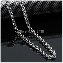 10pcs 4mm   Stainless Steel Rolo Necklace Chain Fashion Jewerly free ship 2024 - buy cheap