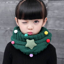 Fashion Teen Unisex Winter Scarf juvenile Girl Neckerchief young Boy Ring Cotton Scarves Knitted Luxury Brand Foulard Snood 2024 - buy cheap