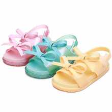 Sandalias de gelatina de 2 capas para niñas, zapatos antideslizantes, de princesa, Brasil, 2019 2024 - compra barato