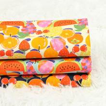 Half Yard Twill Thicken 100% Cotton Fabric Fruit Print fabric, Handmade DIY Patchwork Bag Cloth D30 2024 - buy cheap