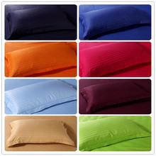 2pcs Premium Satin Stripe Encryption Fabric Pillow Case 100% Cotton 50*70cm&70*70cm More specifications 2024 - buy cheap
