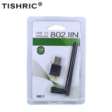 Мини беспроводной USB WiFi адаптер TISHRIC 150 Мбит/с, сетевая карта LAN 802.11n/g/b Антенна Wi-Fi для WindowsXP/7 Vista Linux 2024 - купить недорого