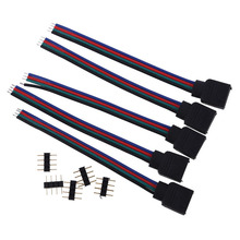 High Quality 5pcs RGB 4-Pin Extension Wire Connectable Cable For 3528 5050 RGB LED Strip Free Shipping 2024 - buy cheap