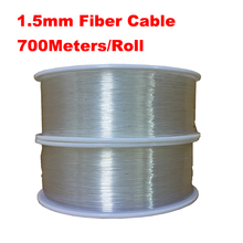 1.5mm diameter 700m/roll PMMA fiber optic cable end glow Optic Fiber Lights for decoration lighting 2024 - купить недорого