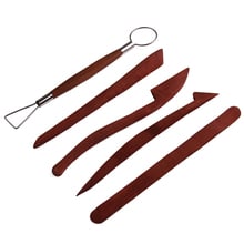 5pcs Clay Sculpture  Wood Knife Rosewood Pottery Clay Molding Sculpture Shaping Knives Tools Perfect 2024 - buy cheap