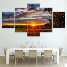 5 panel paintings modular on the Wall panels for the Living room art landscapes Sunset Canvas Painting Home Decor Posters 2024 - buy cheap