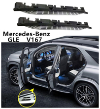 Novo auto estribos barra de passo lateral pedais para mercedes-benz gle v167 2019 2020 2021 alta qualidade nerf bares acessórios do carro 2024 - compre barato