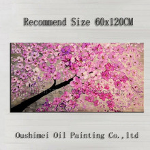 Lovely Pink Skills Artist  Handmade High Quality Modern Abstract Pink Flower Oil Painting On Canvas Modern Pink Canvas Painting 2024 - buy cheap