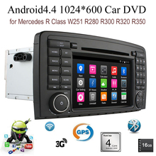 7 inch Android4.4 16GB Car DVD radio For Benz R Class W251 R280 R300 R320 R350 stereo support wifi 3G BT GPS DAB TPMS DTV 2024 - buy cheap